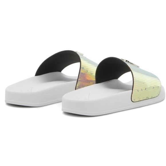 giuseppe zanotti BNIB iridescent logo slides - Picture 5 of 11